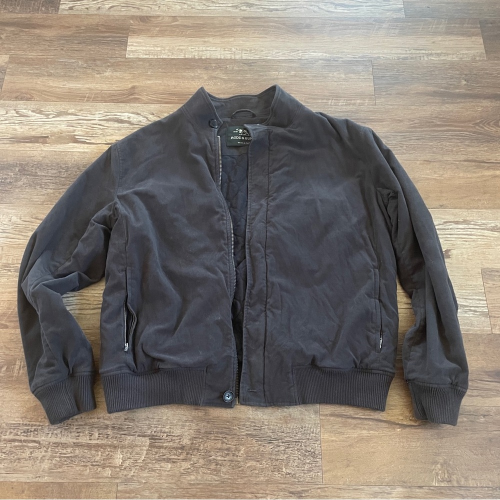 Rodd & Gunn Men's Dark Brown Bomber Jacket